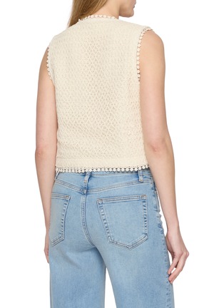 背面 - 点击放大 - YOUNG N SANG - Hand Beads Layered Textured Vest