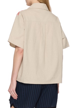 背面 - 点击放大 - YOUNG N SANG - Hand Beads Patchworked Shirt