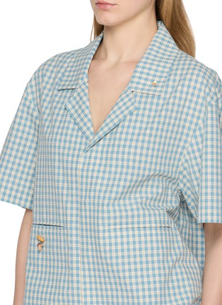  - YOUNG N SANG - Hand Beads Chequered Shirt