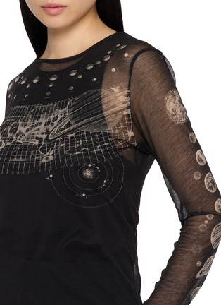  - BEAUTIFUL PEOPLE - Cosmos Sheer Jersey Crewneck Cotton Top