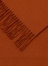 细节 –点击放大 - FRETTE - Fringed Cashmere Throw — Rust