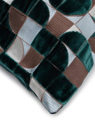细节 –点击放大 - FRETTE - Luxury Avant Garde Cushion Cover — Green