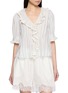 首图 - 点击放大 - DÔEN - Henri Striped Ruffle-Trimmed Blouse