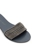 细节 - 点击放大 - NICOLAS LAINAS - Strass Band Leather Slides