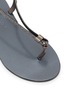 细节 - 点击放大 - NICOLAS LAINAS - Strass Strap Leather Thong Sandals