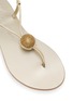细节 - 点击放大 - NICOLAS LAINAS - Strass Dome Leather Thong Sandals