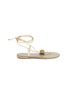 首图 - 点击放大 - NICOLAS LAINAS - Strass Dome Leather Thong Sandals