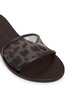 细节 - 点击放大 - NICOLAS LAINAS - Printed Mesh Leather Slides