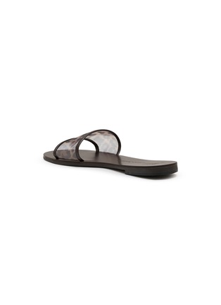 细节 - 点击放大 - NICOLAS LAINAS - Printed Mesh Leather Slides