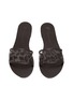 模特儿示范图 - 点击放大 - NICOLAS LAINAS - Printed Mesh Leather Slides