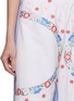  - RELAX RE-LUX - Tenno Floral Embroidered Stripe Panel Shorts