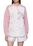 首图 - 点击放大 - RELAX RE-LUX - Bora Stripe Panel Floral Embroidered Shirt