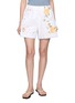 首图 - 点击放大 - RELAX RE-LUX - Eolo Stripe Panel Floral Embroidered Shorts