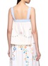背面 - 点击放大 - RELAX RE-LUX - Sleeveless Embroidery Floral Motif Top