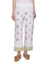 首图 - 点击放大 - RELAX RE-LUX - Etesia Chequered Panel Floral Embroidered Pants