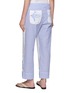 背面 - 点击放大 - RELAX RE-LUX - Etesia Chequered Panel Floral Embroidered Pants