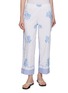 首图 - 点击放大 - RELAX RE-LUX - Etesia Chequered Panel Floral Embroidered Pants