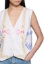  - RELAX RE-LUX - Gauro Embroidered V-Neck Waistcoat