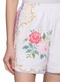  - RELAX RE-LUX - Campi Floral Embroidered Patchwork Shorts