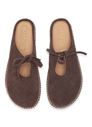 模特儿示范图 - 点击放大 - GAIMO - Cecile Suede Slik Espadrille