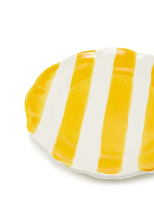 细节 –点击放大 - ARCUCCI - DOLCE VITA NASTRO 陶瓷面包盘 — 黄色和白色