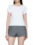 首图 - 点击放大 - POSSE - Scalloped Trim Cotton T-Shirt