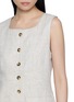  - POSSE - Button Front Linen Mini Dress