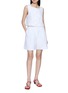 模特儿示范图 - 点击放大 - POSSE - Sleeveless Button Front Linen Top