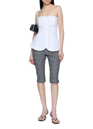 模特儿示范图 - 点击放大 - POSSE - Gingham Capri Pants