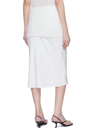 背面 - 点击放大 - POSSE - Embroidered Tulle Bias Cut Skirt