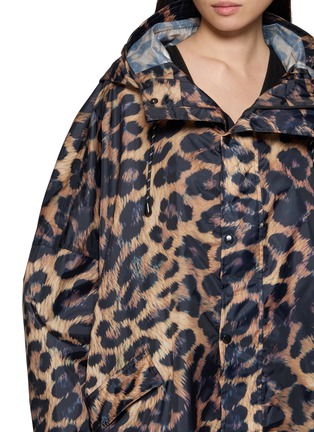  - RAIN KISS - Leopard Hooded Rain Coat