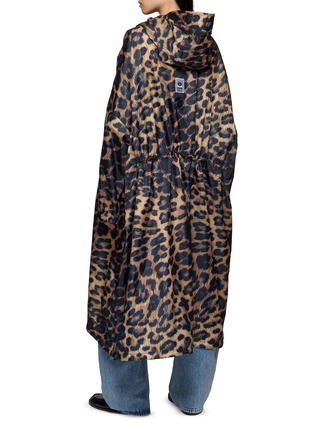背面 - 点击放大 - RAIN KISS - Leopard Hooded Rain Coat