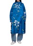 首图 - 点击放大 - RAINKISS - Japanese Blossom Graphic Print Hooded Rain Poncho