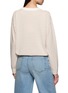 背面 - 点击放大 - JEFF BRUSSELS - Drawstring Hem Striped Cotton Knit Sweater