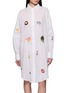 首图 - 点击放大 - BENARAS - Palm Beach Embroidered Motif Shirt Dress