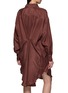 背面 - 点击放大 - BENARAS - Relaxed Drape Embroidered Beach Silk Shirt Dress
