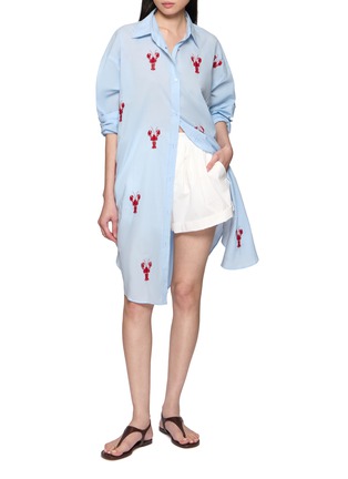 模特儿示范图 - 点击放大 - BENARAS - Lobster Embroidered Shirt Dress
