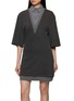 首图 - 点击放大 - BONBOM - Layered Shirt V Neck Mini Dress
