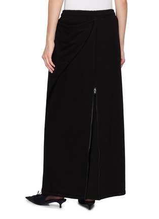 背面 - 点击放大 - BONBOM - Asymmetric Draped Cotton Long Skirt