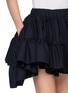  - BONBOM - Panmer Tiered Wool Blend Mini Skirt