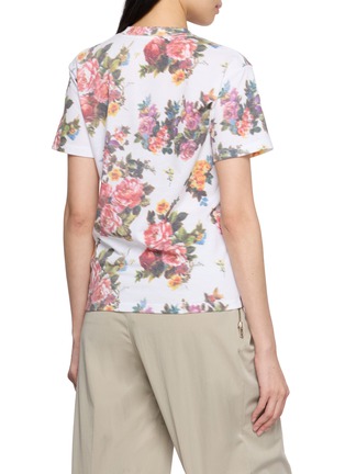 背面 - 点击放大 - BONBOM - Floral Print Crewneck T-Shirt