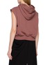 背面 - 点击放大 - BONBOM - Sleeveless Piercing Logo Cotton Hoodie