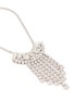 细节 - 点击放大 - DRIES VAN NOTEN - Strass Statement Silver Pleated Brass Necklace