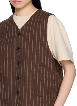  - FAFAMOON - Reversible Patchwork Panel Linen Cotton Vest