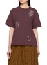 首图 - 点击放大 - FAFAMOON - Botanical Motif Cotton Linen Top