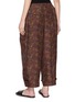 背面 - 点击放大 - FAFAMOON - Floral Print Ankle Tie Cropped Silk Pants