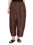 首图 - 点击放大 - FAFAMOON - Floral Print Ankle Tie Cropped Silk Pants