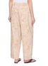 背面 - 点击放大 - FAFAMOON - Botanical Print Straight Leg Cotton Jeans