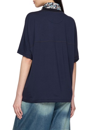 背面 - 点击放大 - FAFAMOON - Scarf Collar Wool Blend Top
