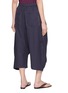 背面 - 点击放大 - FAFAMOON - Stitch Detail Linen Cotton Cropped Pants